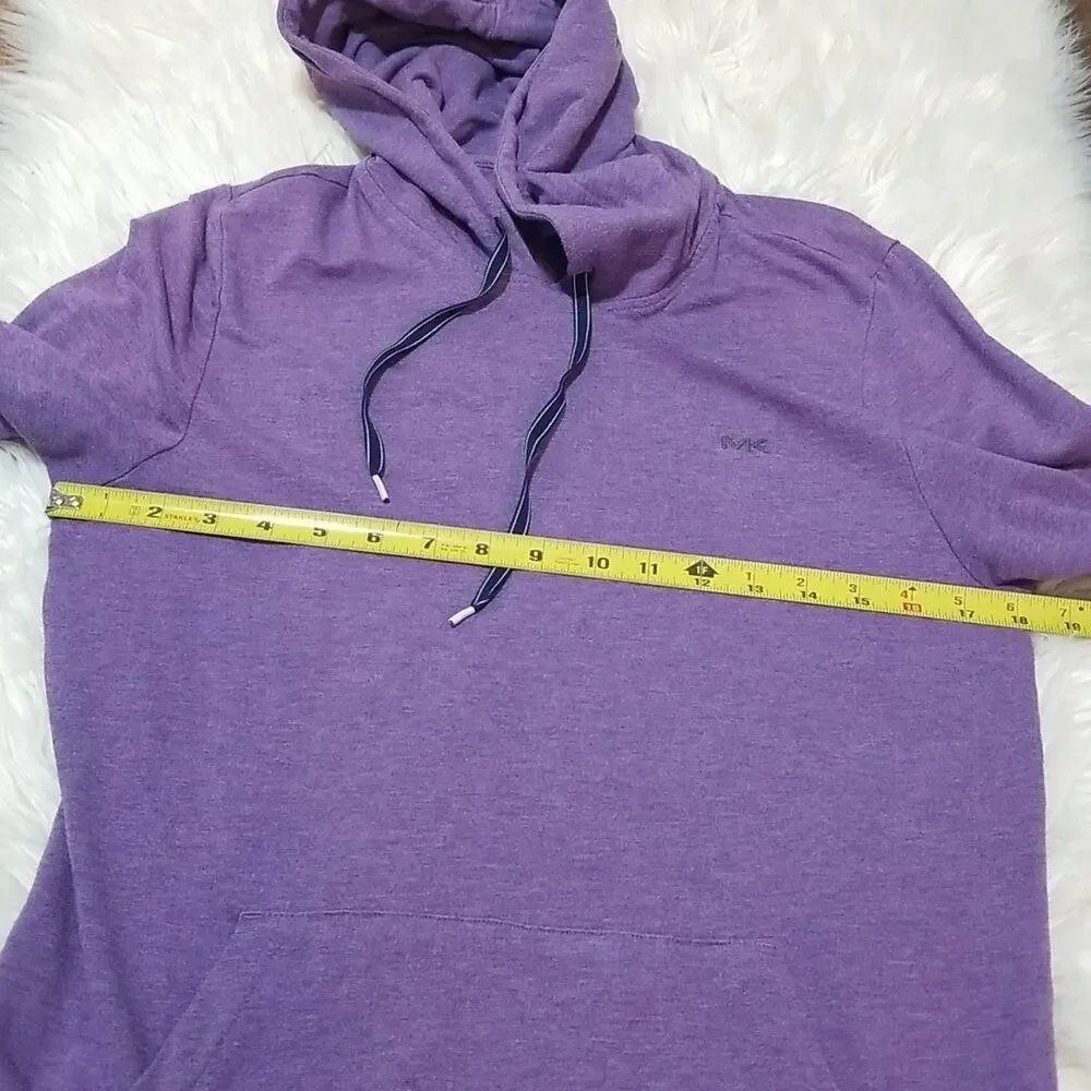Michael Kors Purple Long Pullover Hoodie Sweatshirt - Women's Size Small